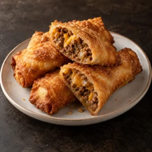 Cheeseburger egg rolls